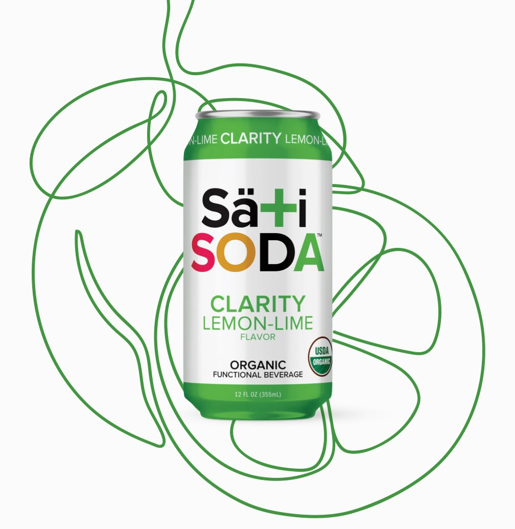 Organic Clarity Lemon-Lime Soda | 12 Pack