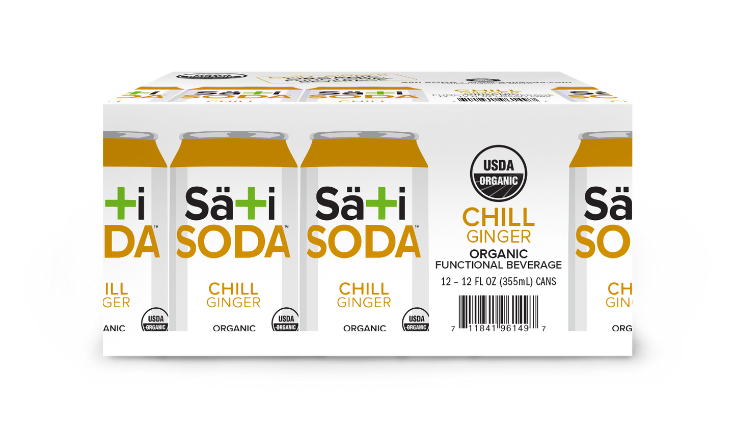 Organic Chill Ginger Soda | 12 Pack