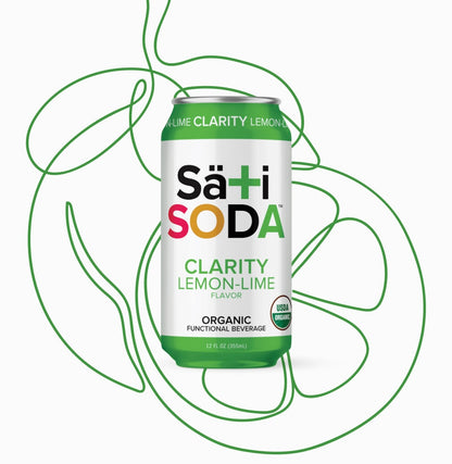 Organic Clarity Lemon-Lime Soda | 12 Pack