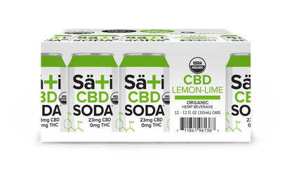 Organic CBD Soda- Lemon-Lime | 12 Pack