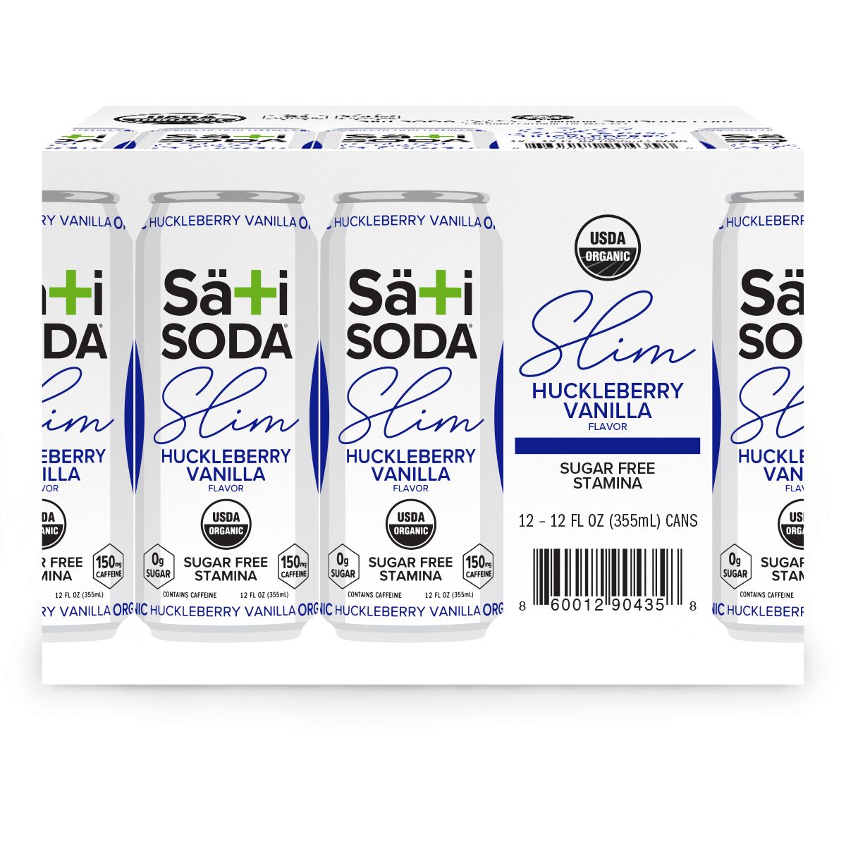 Sati Slim Organic Huckleberry Vanilla | 12 Pack