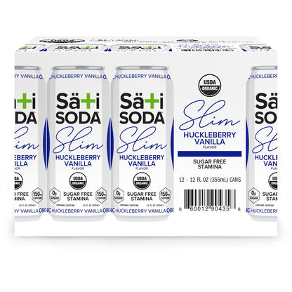 Sati Slim Organic Huckleberry Vanilla | 12 Pack