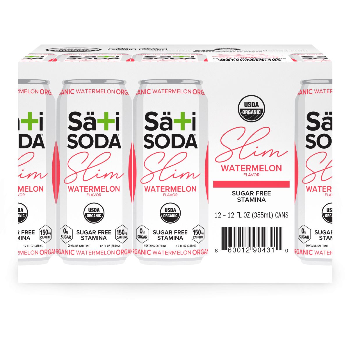 Sati Slim Organic Watermelon | 12 Pack