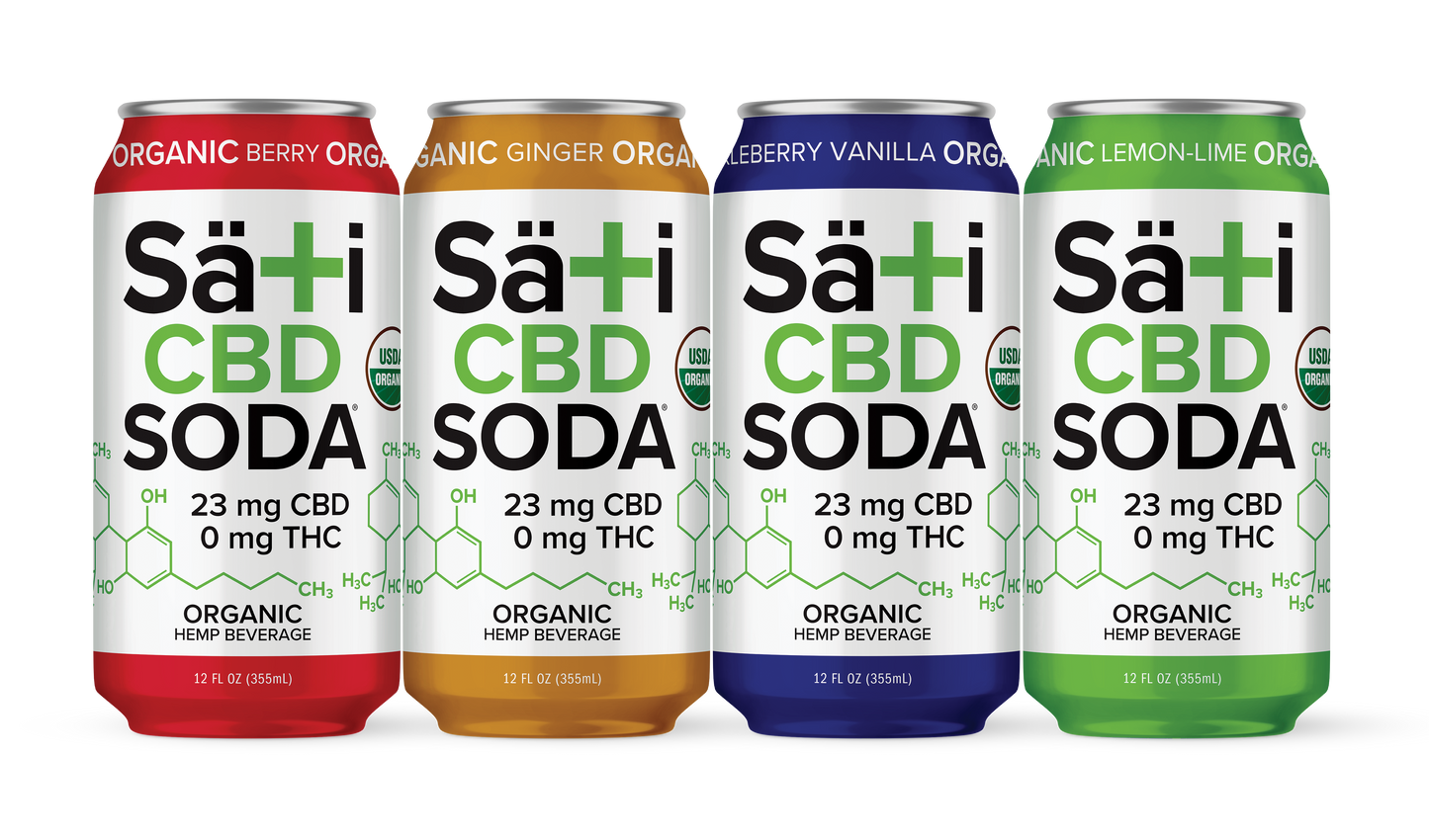 Organic CBD Soda Variety | 12 Pack