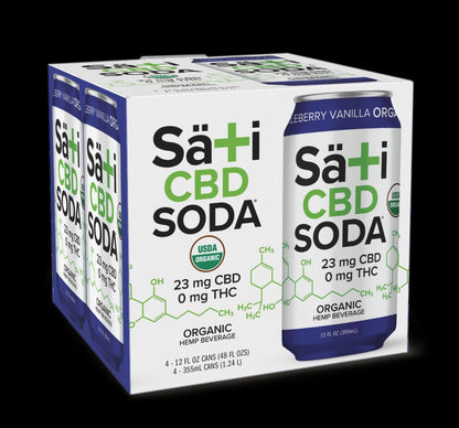 Organic CBD Soda - HUCKLEBERRY VANILLA
