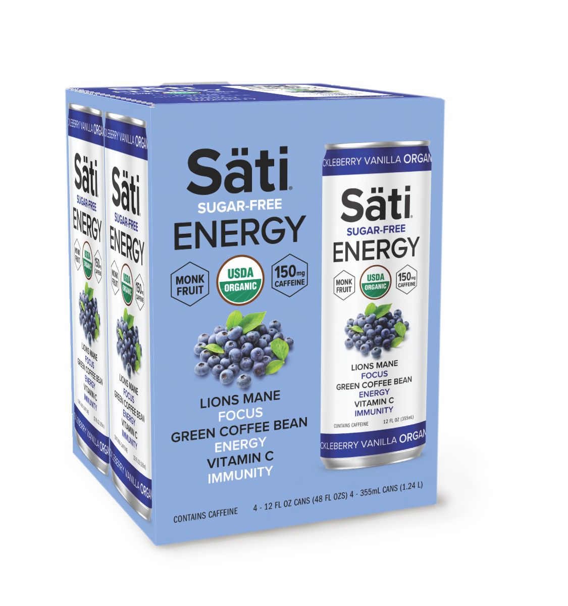 Säti Energy Organic Huckleberry Vanilla