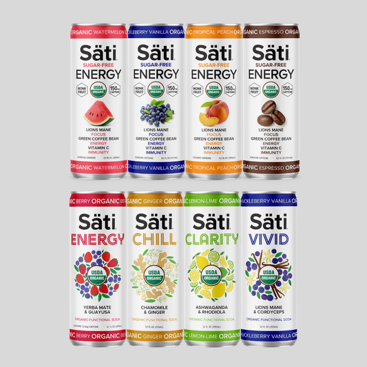 Säti Mindful Variety - 8 Count (Energy + Soda)